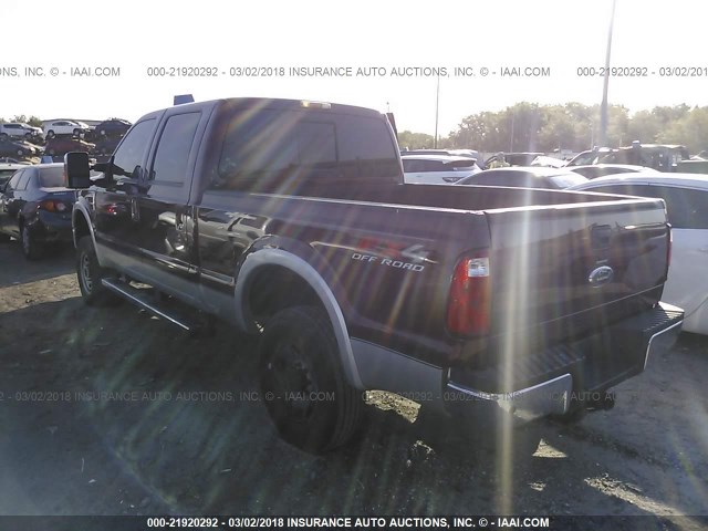 1FTSW2BR1AEB32381 - 2010 FORD F250 SUPER DUTY RED photo 3