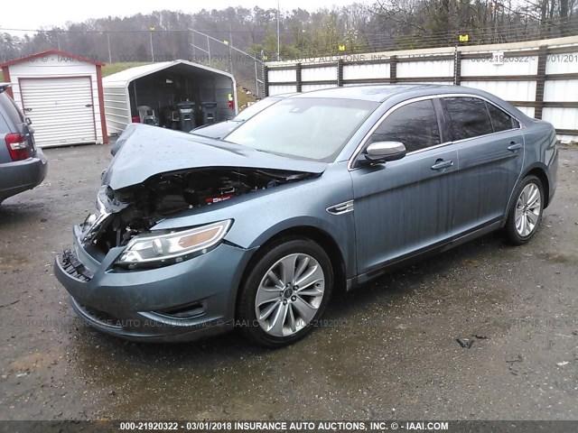 1FAHP2FWXAG164568 - 2010 FORD TAURUS LIMITED GREEN photo 2