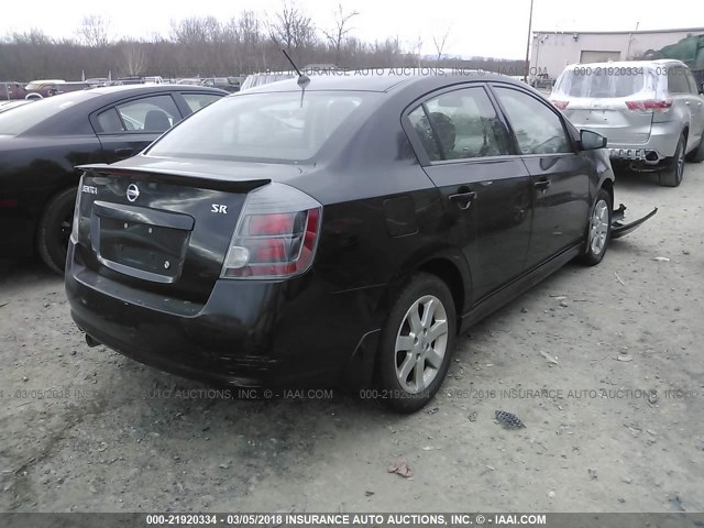 3N1AB6AP8BL727697 - 2011 NISSAN SENTRA 2.0/2.0S/SR/2.0SL BLACK photo 4