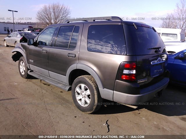 1FMEU73E26UA01304 - 2006 FORD EXPLORER XLT BROWN photo 3