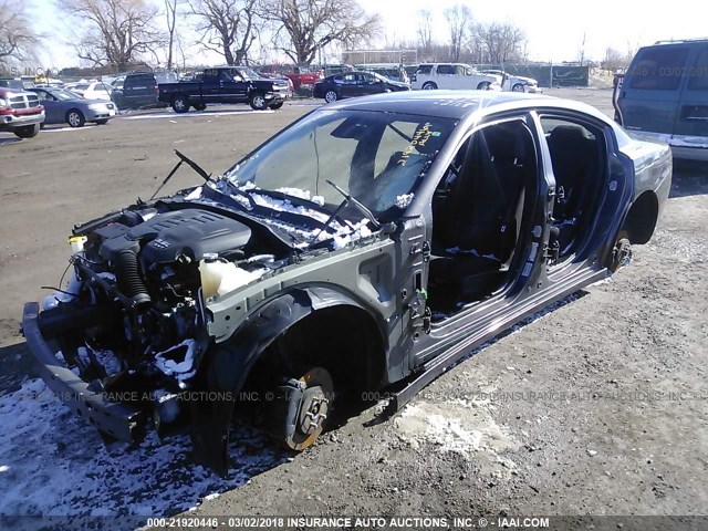 2C3CDXJG6FH926367 - 2015 DODGE CHARGER SXT GRAY photo 2