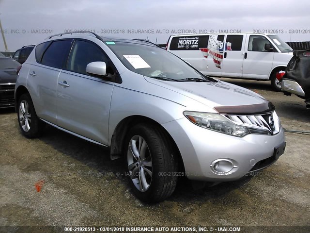 JN8AZ18W79W118960 - 2009 NISSAN MURANO S/SL/LE SILVER photo 1