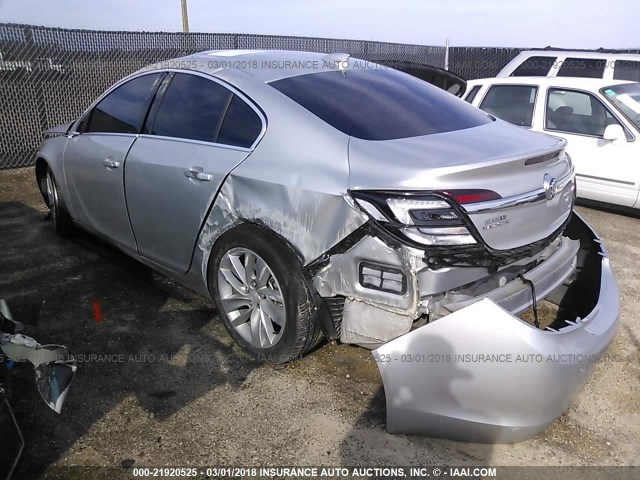 2G4GK5EX7G9193979 - 2016 BUICK REGAL SILVER photo 3
