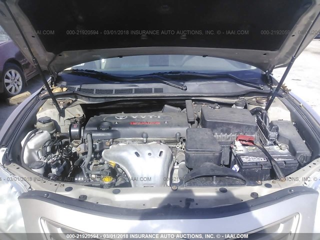 JTNBE46K173112188 - 2007 TOYOTA CAMRY NEW GENERAT CE/LE/XLE/SE GOLD photo 10