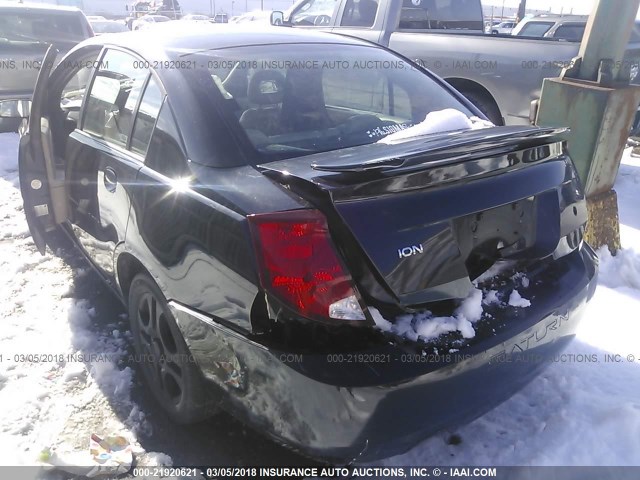 1G8AL54F74Z118176 - 2004 SATURN ION LEVEL 3 BLACK photo 3