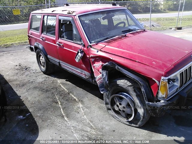 1J4FJ58S7ML533505 - 1991 JEEP CHEROKEE LAREDO RED photo 6