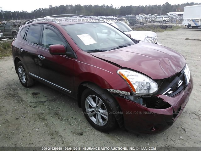 JN8AS5MT9DW522911 - 2013 NISSAN ROGUE S/SV RED photo 1