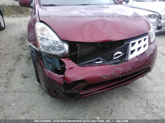 JN8AS5MT9DW522911 - 2013 NISSAN ROGUE S/SV RED photo 6