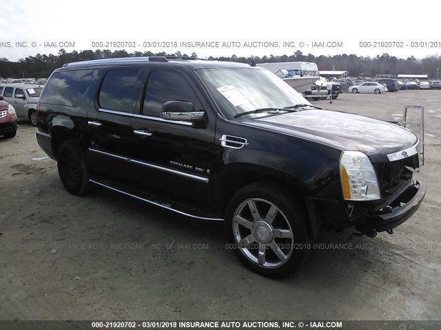 1GYFK66828R103975 - 2008 CADILLAC ESCALADE ESV BLACK photo 1