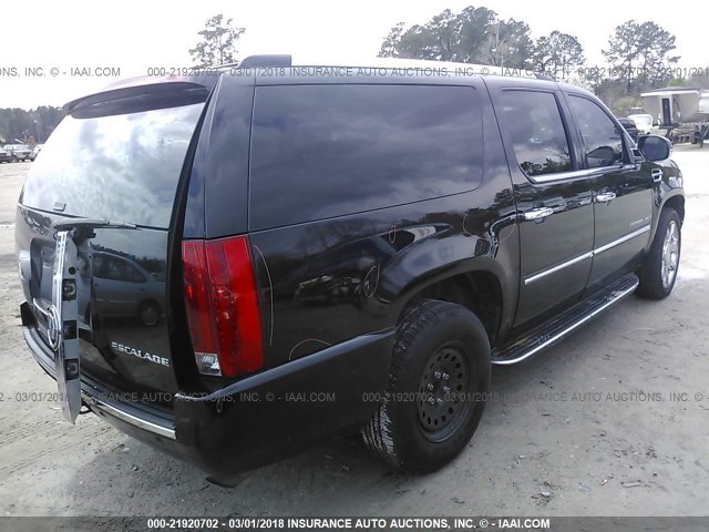 1GYFK66828R103975 - 2008 CADILLAC ESCALADE ESV BLACK photo 4