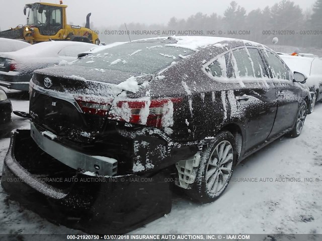 4T1BK1EB8GU227583 - 2016 TOYOTA AVALON XLE PLUS/PREMIUM/TOUR/LTD MAROON photo 4