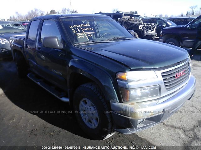 1GTDT136258274498 - 2005 GMC CANYON GREEN photo 1