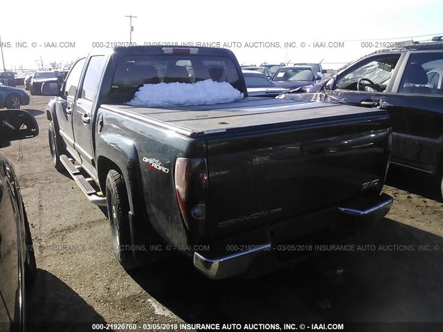 1GTDT136258274498 - 2005 GMC CANYON GREEN photo 3