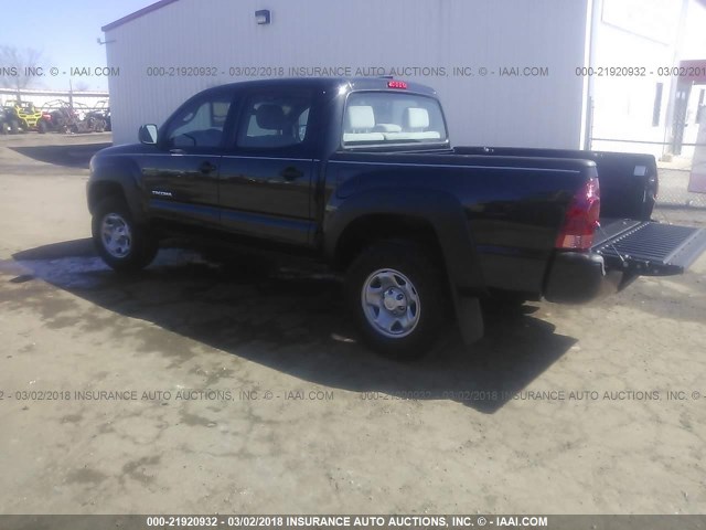 3TMJU62N26M013925 - 2006 TOYOTA TACOMA DOUBLE CAB PRERUNNER BLACK photo 3