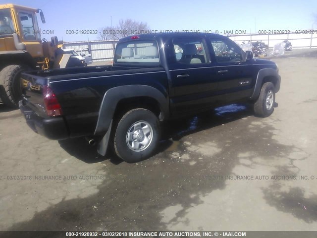 3TMJU62N26M013925 - 2006 TOYOTA TACOMA DOUBLE CAB PRERUNNER BLACK photo 4
