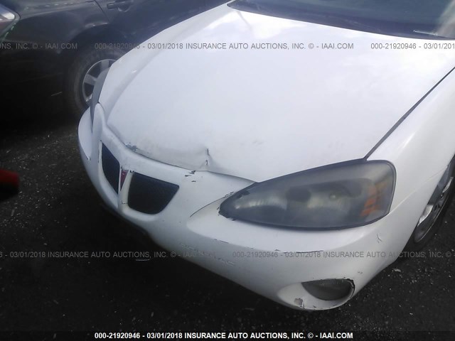2G2WP552161120873 - 2006 PONTIAC GRAND PRIX WHITE photo 6