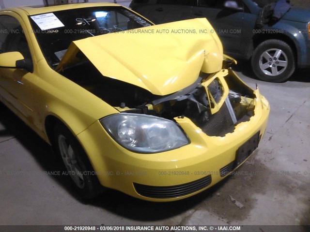 1G2AL15F077176826 - 2007 PONTIAC G5 YELLOW photo 6