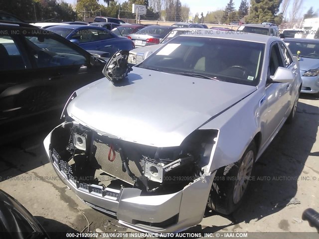 1G6DC5E57C0112490 - 2012 CADILLAC CTS SILVER photo 2