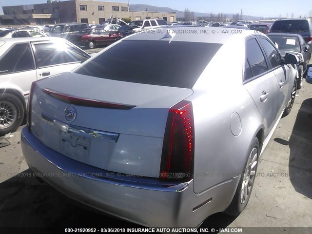 1G6DC5E57C0112490 - 2012 CADILLAC CTS SILVER photo 4