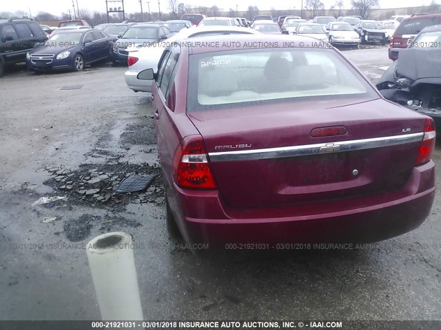1G1ZS58F47F149969 - 2007 CHEVROLET MALIBU LS 栗色 照片 3