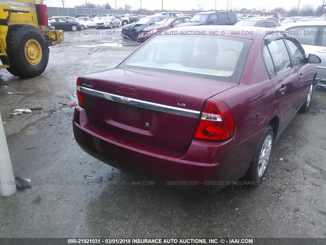 1G1ZS58F47F149969 - 2007 CHEVROLET MALIBU LS 栗色 照片 4