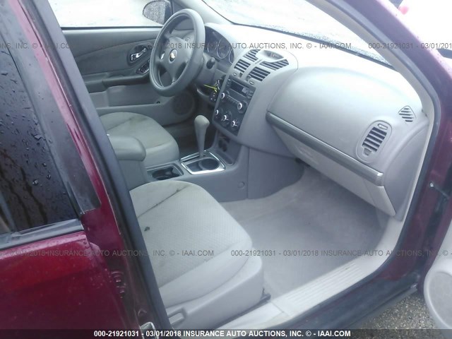 1G1ZS58F47F149969 - 2007 CHEVROLET MALIBU LS 栗色 照片 5