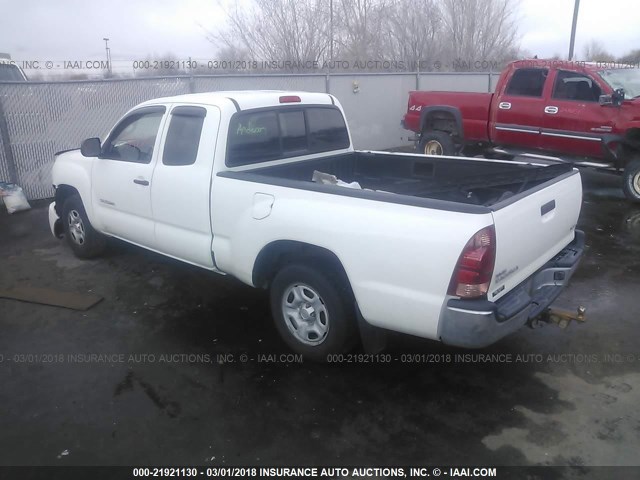 5TETX22N76Z293899 - 2006 TOYOTA TACOMA ACCESS CAB WHITE photo 3