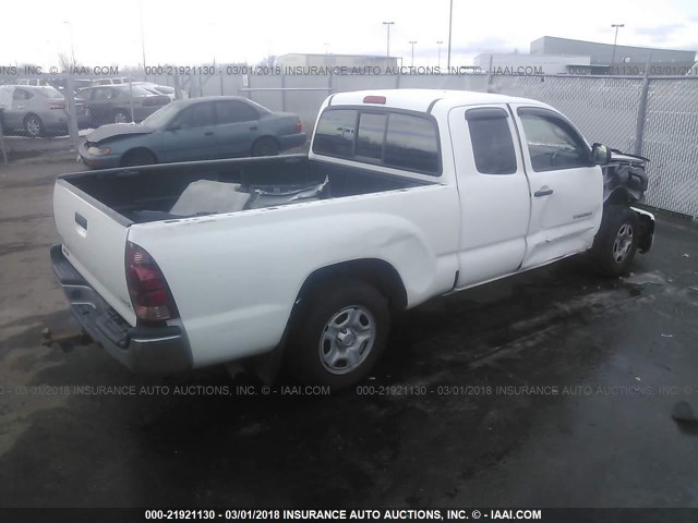 5TETX22N76Z293899 - 2006 TOYOTA TACOMA ACCESS CAB Ақ фото 4