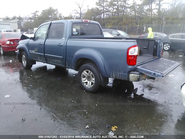 5TBDT44126S536742 - 2006 TOYOTA TUNDRA DOUBLE CAB SR5 BLUE photo 3