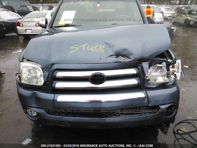 5TBDT44126S536742 - 2006 TOYOTA TUNDRA DOUBLE CAB SR5 BLUE photo 9