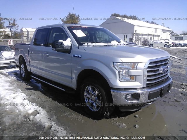 1FTEW1E86GKF88011 - 2016 FORD F150 SUPERCREW SILVER photo 1