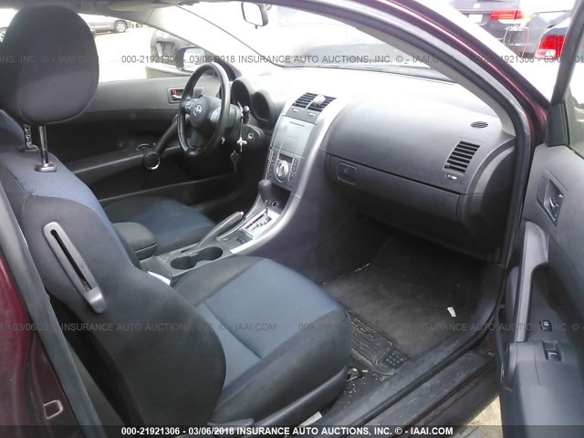 JTKDE167370203951 - 2007 TOYOTA SCION TC 栗色 照片 5