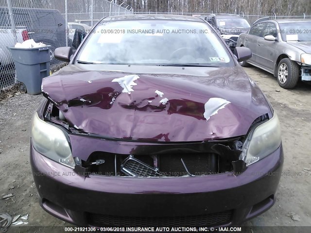 JTKDE167370203951 - 2007 TOYOTA SCION TC 栗色 照片 6