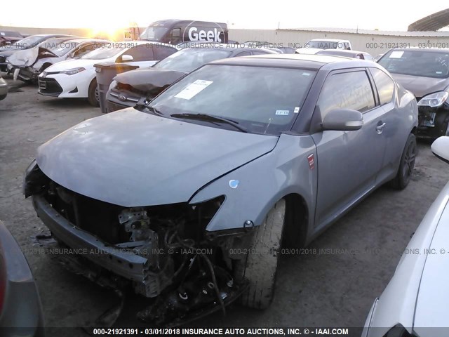 JTKJF5C70B3011387 - 2011 TOYOTA SCION TC GRAY photo 2