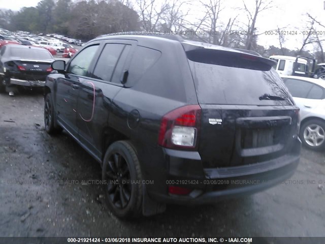 1C4NJCBAXFD164495 - 2015 JEEP COMPASS SPORT BLACK photo 3