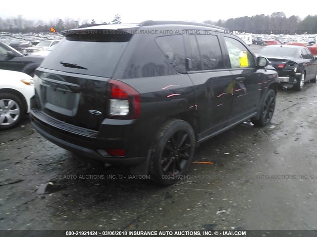 1C4NJCBAXFD164495 - 2015 JEEP COMPASS SPORT BLACK photo 4