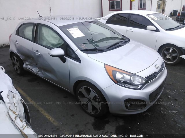 KNADN5A32F6446193 - 2015 KIA RIO EX/SX SILVER photo 1