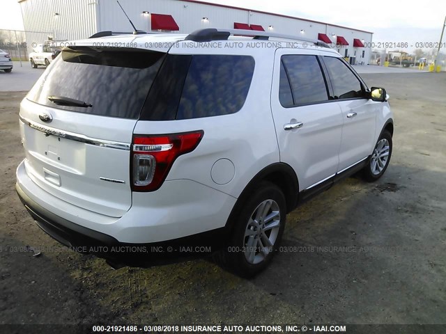 1FM5K7D87FGB24089 - 2015 FORD EXPLORER XLT WHITE photo 4