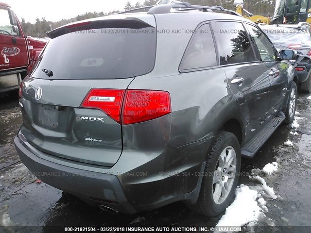 2HNYD283X7H505710 - 2007 ACURA MDX TECHNOLOGY GRAY photo 4