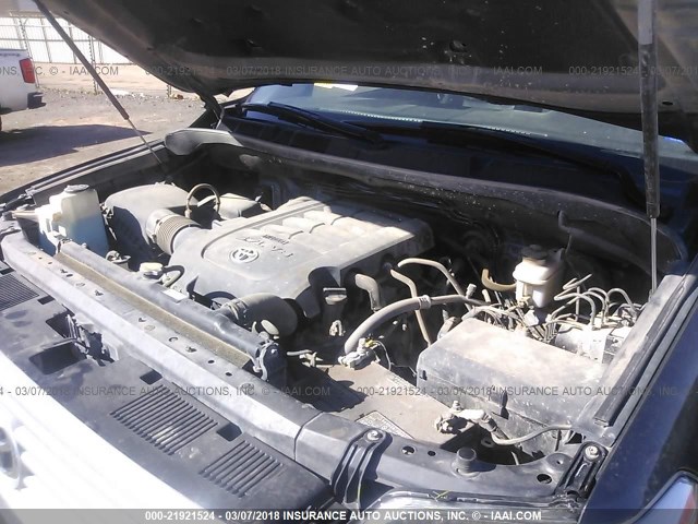 5TFAW5F14EX391636 - 2014 TOYOTA TUNDRA CREWMAX PLATINUM Grau Foto 10