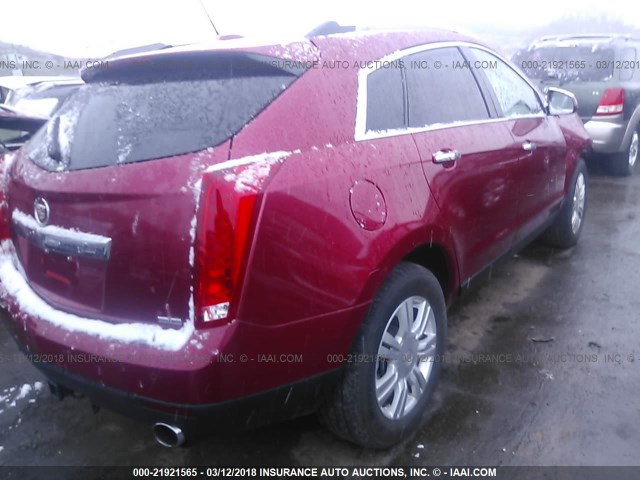 3GYFNEE35FS583012 - 2015 CADILLAC SRX LUXURY COLLECTION RED photo 4