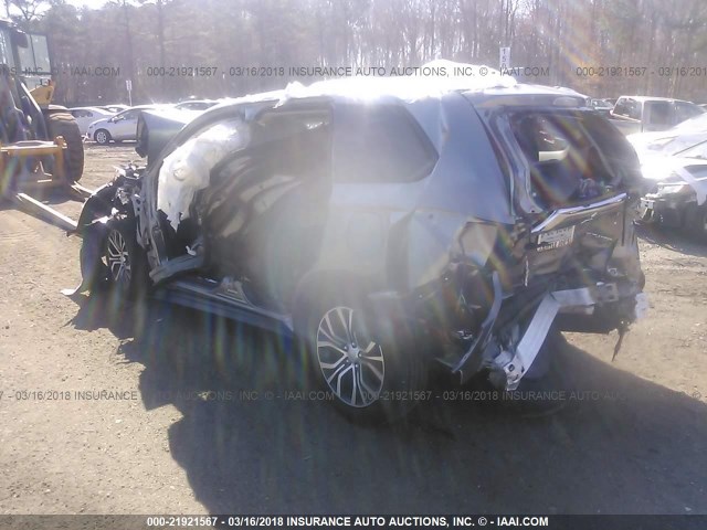 JA4AD2A34JZ008736 - 2018 MITSUBISHI OUTLANDER ES ვერცხლისფერი ფოტო 3