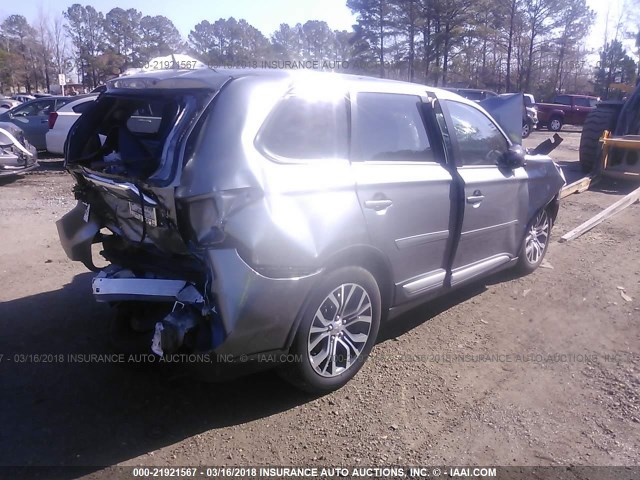 JA4AD2A34JZ008736 - 2018 MITSUBISHI OUTLANDER ES ვერცხლისფერი ფოტო 4