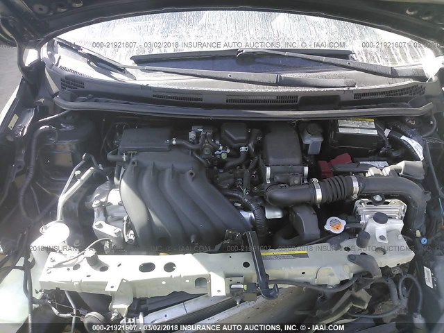 3N1CE2CP0EL358067 - 2014 NISSAN VERSA NOTE S/S PLUS/SV/SL BLACK photo 10