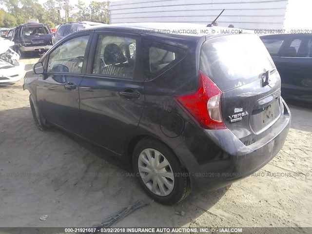 3N1CE2CP0EL358067 - 2014 NISSAN VERSA NOTE S/S PLUS/SV/SL BLACK photo 3