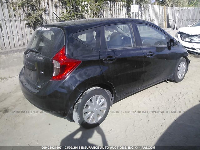 3N1CE2CP0EL358067 - 2014 NISSAN VERSA NOTE S/S PLUS/SV/SL BLACK photo 4