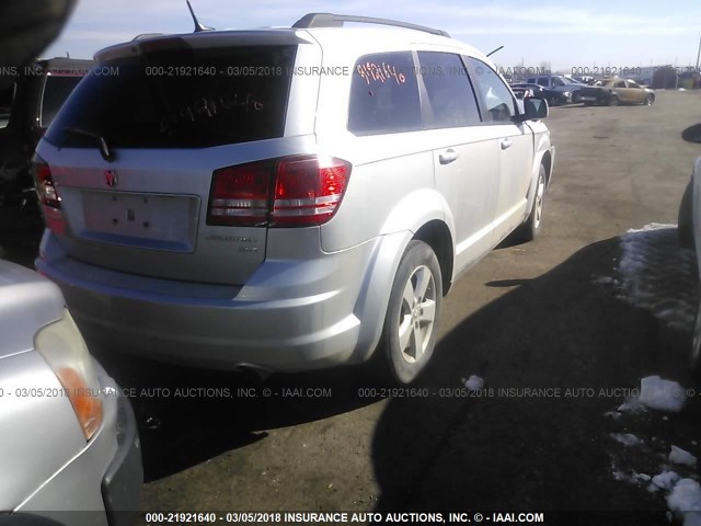 3D4PG5FV7AT119438 - 2010 DODGE JOURNEY SXT SILVER photo 4