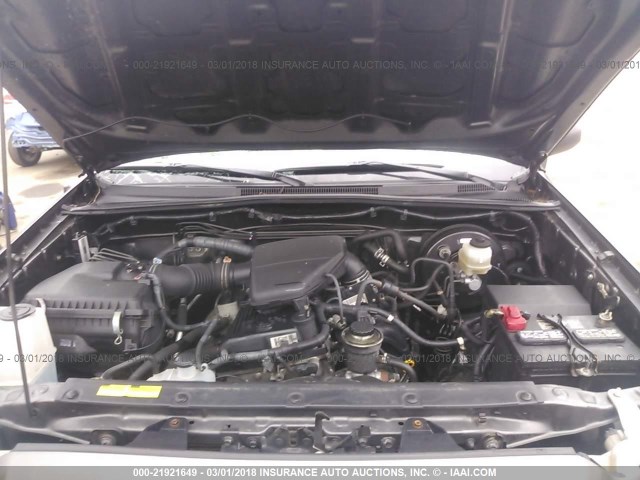 5TFJX4GN1CX013358 - 2012 TOYOTA TACOMA DOUBLE CAB ნაცრისფერი ფოტო 10