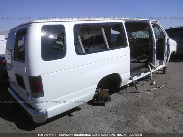 1FBSS31L26DB31322 - 2006 FORD ECONOLINE E350 SUPER DUTY WAGON WHITE photo 4