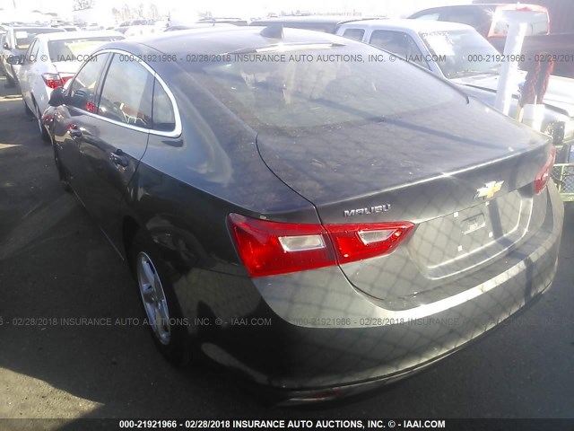 1G1ZB5ST9JF119386 - 2018 CHEVROLET MALIBU LS GRAY photo 3